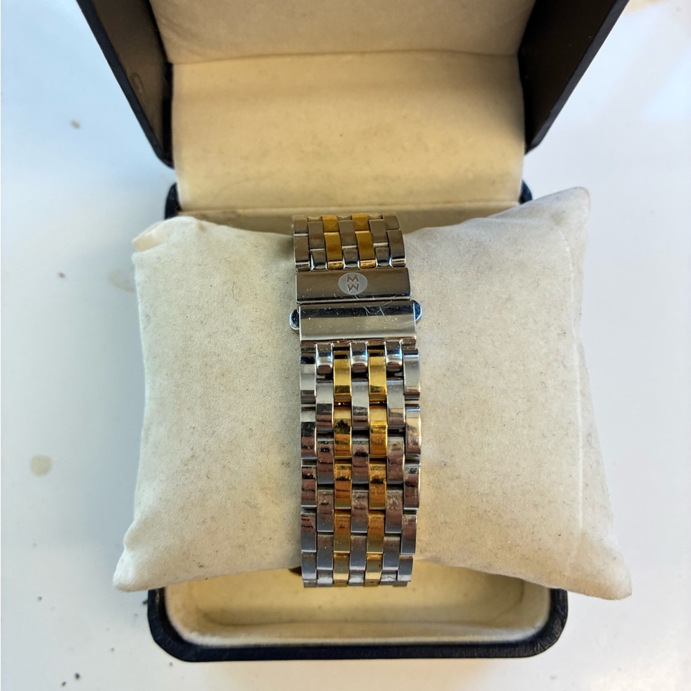 Michele Deco Chronograph Date .05 Carat Real Diamonds Womens Watch MWW06A000779 - Picture 5 of 8